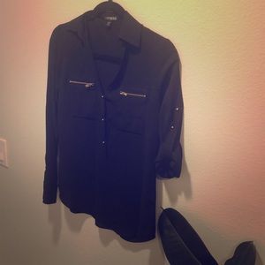 Express Black/Gold Blouse